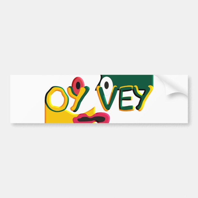 Oy Vey Bumper Sticker (Front)