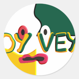 Oy Vey Classic Round Sticker