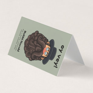 OY VEY! Funny RABBI Peronalized Business Card