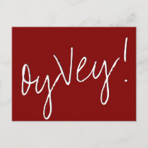 Oy Vey Script | Simple Red Wedding Postponement