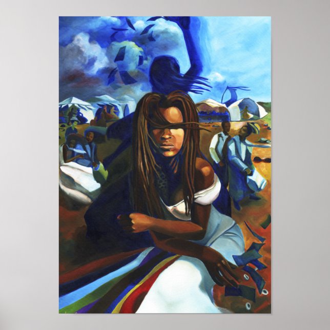 Oya at the Marketplace Poster (Front)