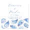 Oyster Blue Watercolor Wedding Favour