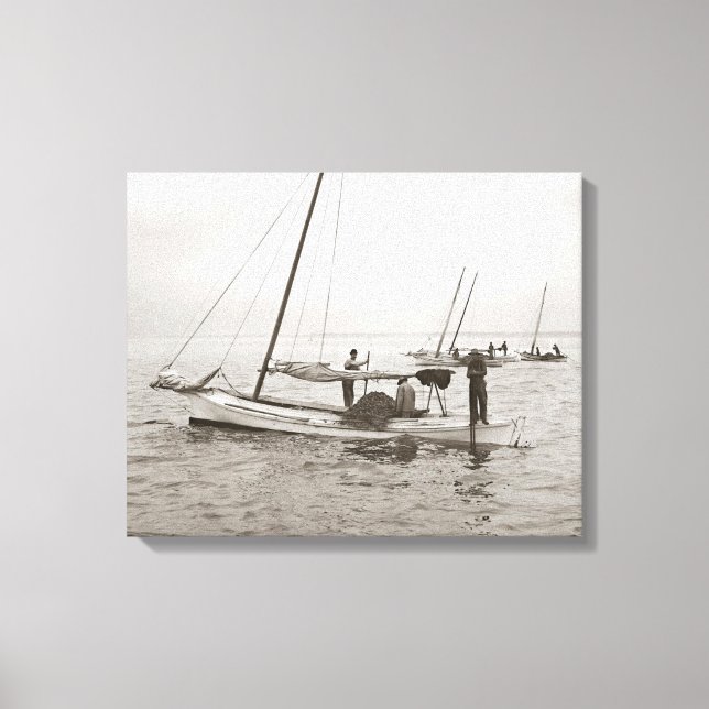 Oyster Boats, 1903 Canvas Print (Front)
