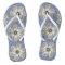 Oyster Flower Flip Flops - Design A Light Blue