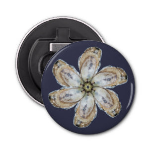 Oyster Flower Magnet Bottle Opener - Design A