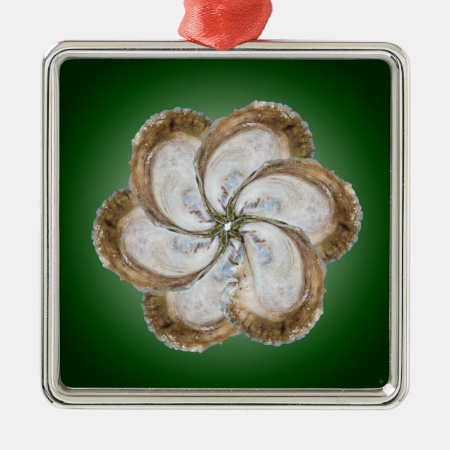 Oyster Flower Ornament - Design C (Front)