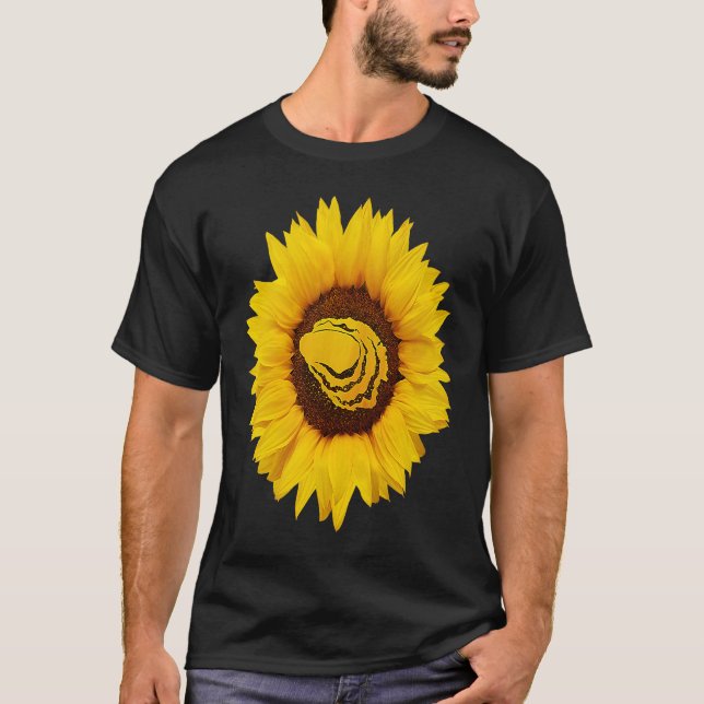 Oyster  For Women Men Mollusc Animal Sunflower T-Shirt (Front)
