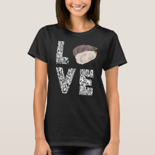Oyster Love Leopard Oyster Shucking Mollusc Shucke T-Shirt