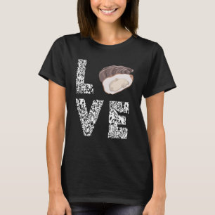 Oyster Love Leopard Oyster Shucking Mollusc Shucke T-Shirt