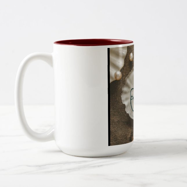 Oyster Odyssey Two-Tone Coffee Mug (Left)