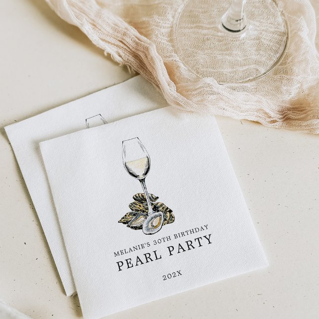 Oyster Pearl Party Napkin (Creator Uploaded)