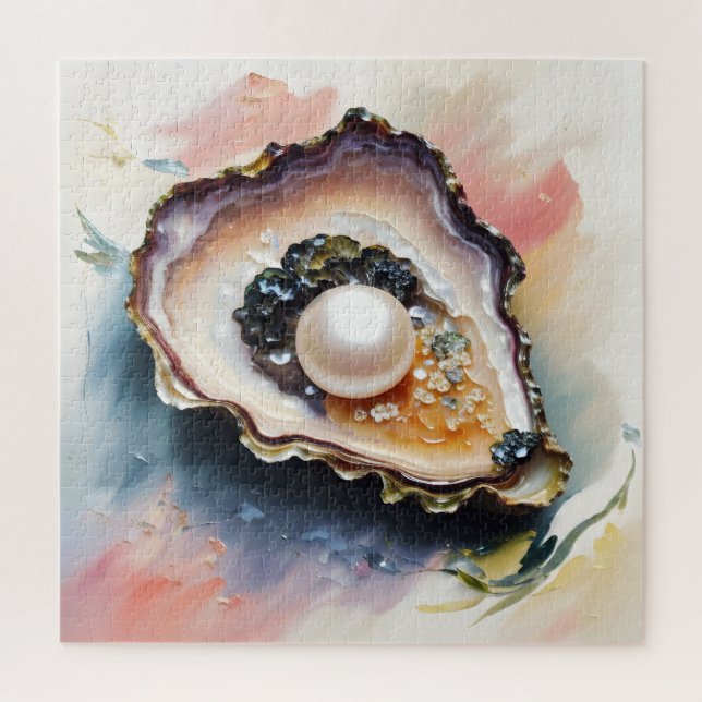 Oyster Pearl Shellfish Art Jigsaw Puzzle (Vertical)