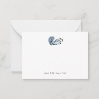Oyster Personalised Stationary  Note Card