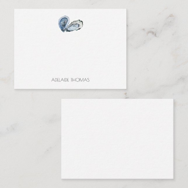 Oyster Personalised Stationary  Note Card (Front/Back)