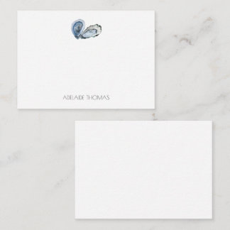 Oyster Personalised Stationary  Note Card