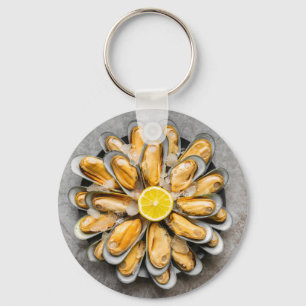 Oyster Platter Key Ring