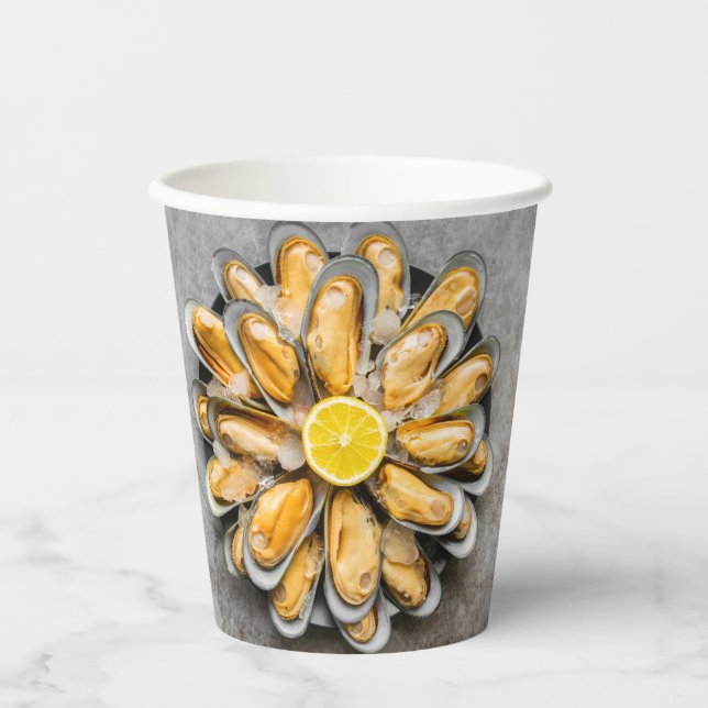 Oyster Platter Paper Cups (Front)