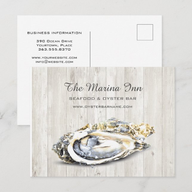 Oyster Roast Seafood Nautical Food Business Postcard (Front/Back)
