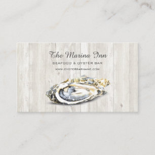 Oyster Roast Seafood Nautical Food Service Busines Business Card