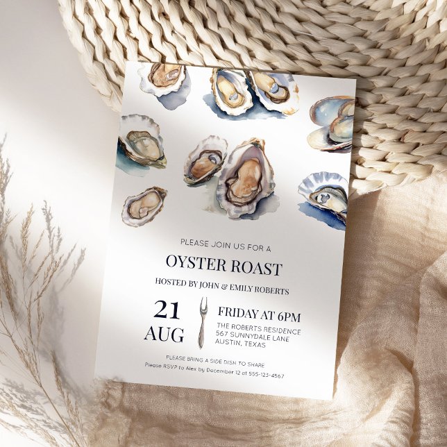 Oyster Roast Summer Seafood Bake Cookout Invitation (Creator Uploaded)