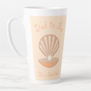 Oyster shell and Pearl Gender Neutral Dad to Be Latte Mug