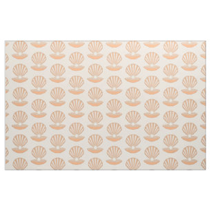 Oyster shell and Pearl Gender Neutral Patterned Fabric