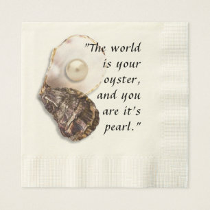 Oyster Shell and Pearl Napkin