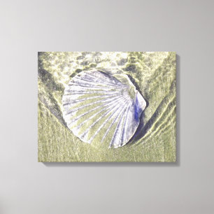 Oyster Shell Underwater Canvas Print