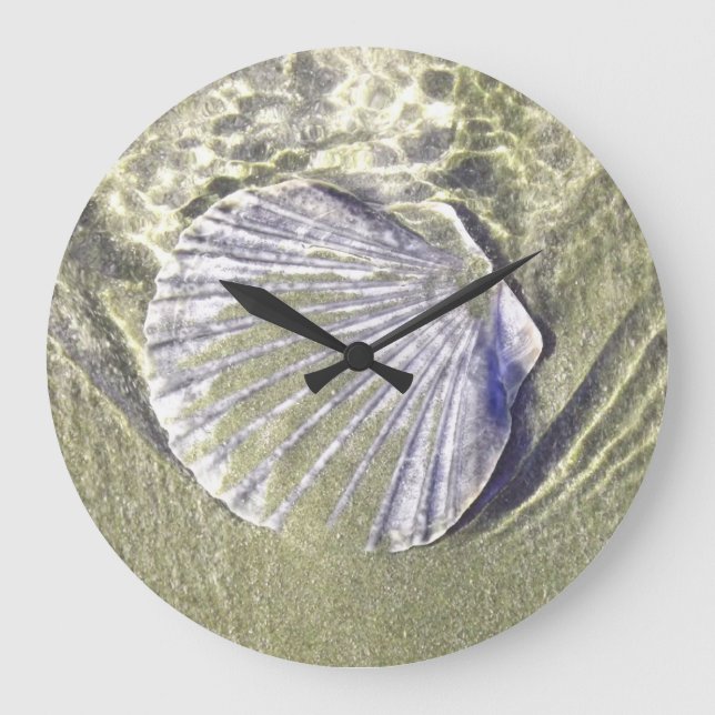 Oyster Shell Wall Clock (Front)