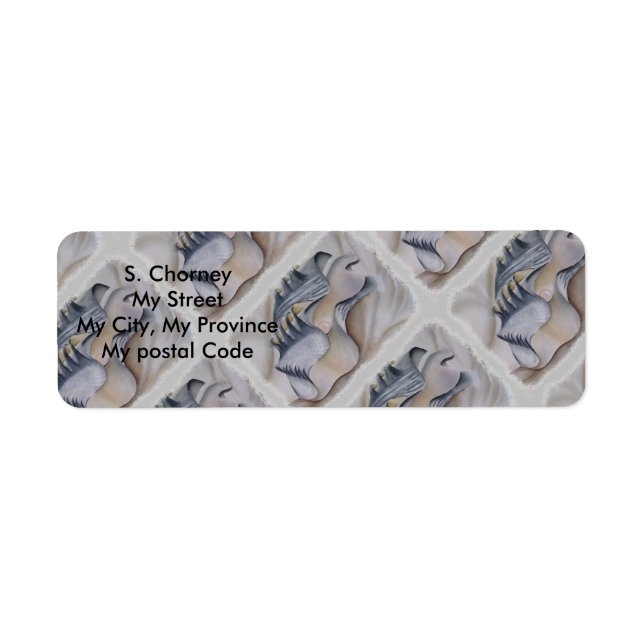 OYSTER SHELL WITH PEARL Return Address (Front)
