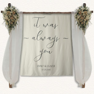 Oyster Shells Wedding Banner Tapestry