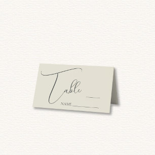 Oyster Shells Wedding  Place Card