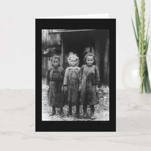 Oyster Shucker Girls 1910 Card