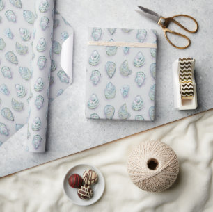 Oyster Watercolor Wrapping Paper