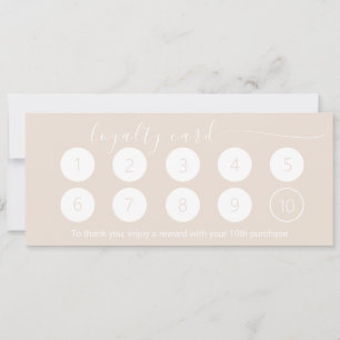 OYSTER WHITE LOYALTY CARD 10 WITH BUSINESS LOGO