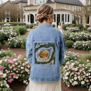 Oyster with Pea Crab Denim Jacket