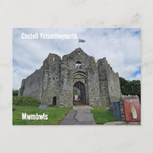 Oystermouth Castle / Castell Ystumllwynarth Postcard