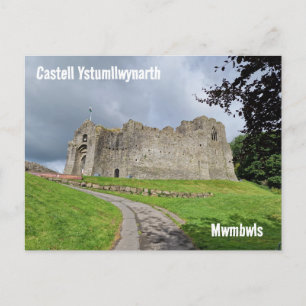 Oystermouth Castle / Castell Ystumllwynarth Postcard