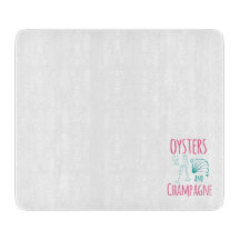Oysters and Champagne Cutting Board