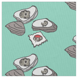 Oysters and Saltines Fabric
