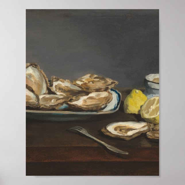 Oysters by Édouard Manet Poster (Front)