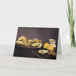 Oysters - Édouard Manet Card
