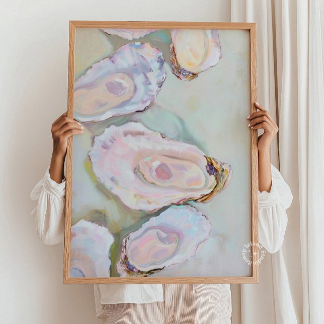 Oysters Painting Wall Print Pastel (Creator Uploaded)
