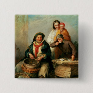 Oysters, Young Sir? 15 Cm Square Badge
