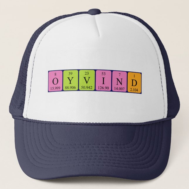 Øyvind periodic table name hat (Front)