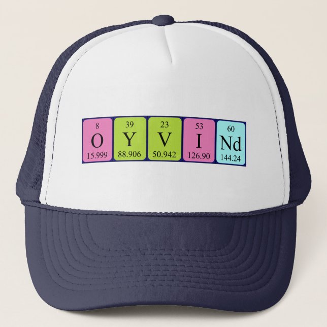 Øyvind periodic table name hat (Front)