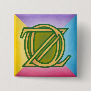 Oz Pinback 15 Cm Square Badge