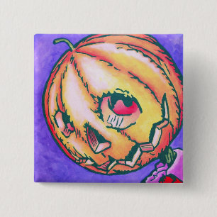 Oz Pinback - Jack Pumpkinhead 15 Cm Square Badge
