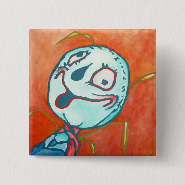 Oz Pinback - Scarecrow 15 Cm Square Badge (Front)