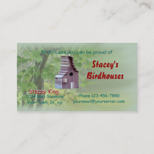 Ozark Cedar Birdhouse2 Business Cards-customise Business Card